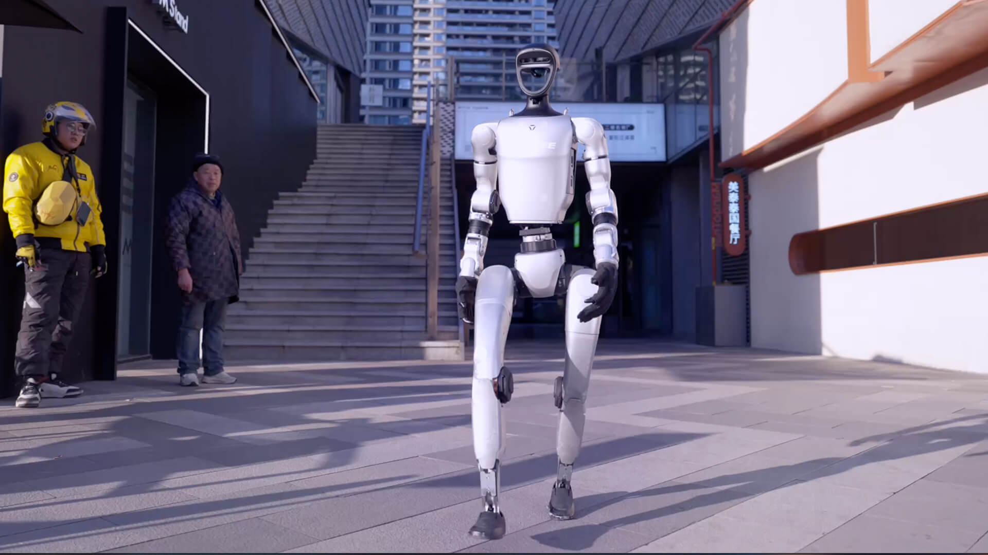 Humanoide Robotik in einer Anwendungsszene