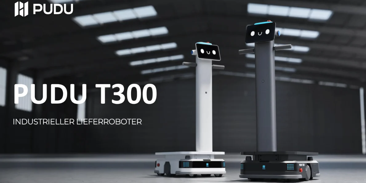 PUDU T300 im industriellen Materialtransport
